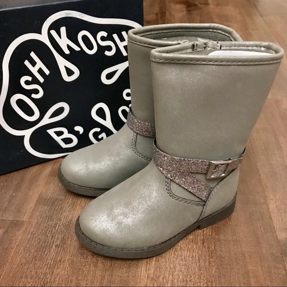 Brand New OshKosh Elsa Girls Boots Size 7 or 8 - Picture 2 of 6